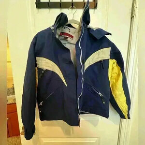 Blue Underground Navy Winter Jacket Womens Size Small